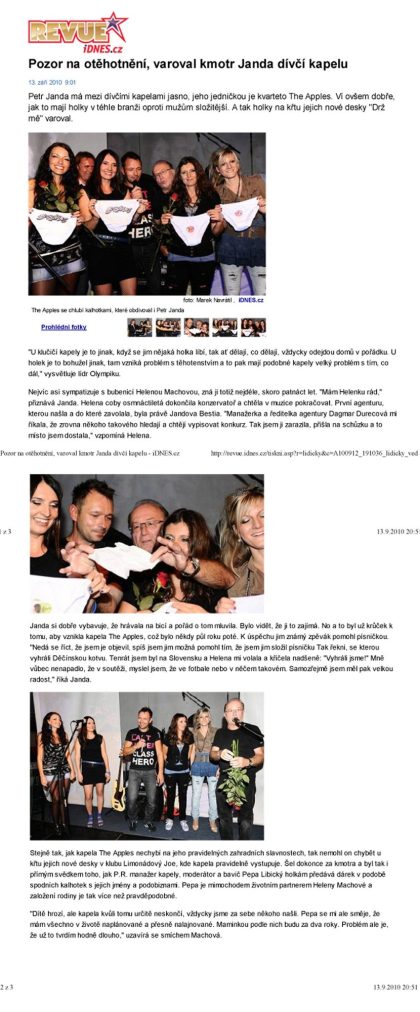 CD launch Drž mě - Limonádový Joe 06. 09. 2010